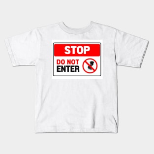 Do Not Enter Sign Zombie Kids T-Shirt